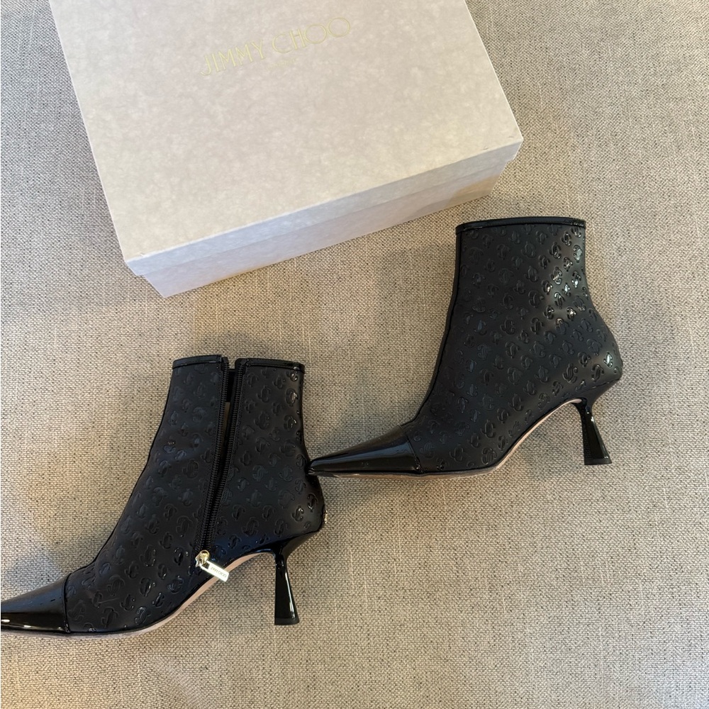 Jimmy Choo Kix 65 Black Ankle Boots - Picture 3 of 6